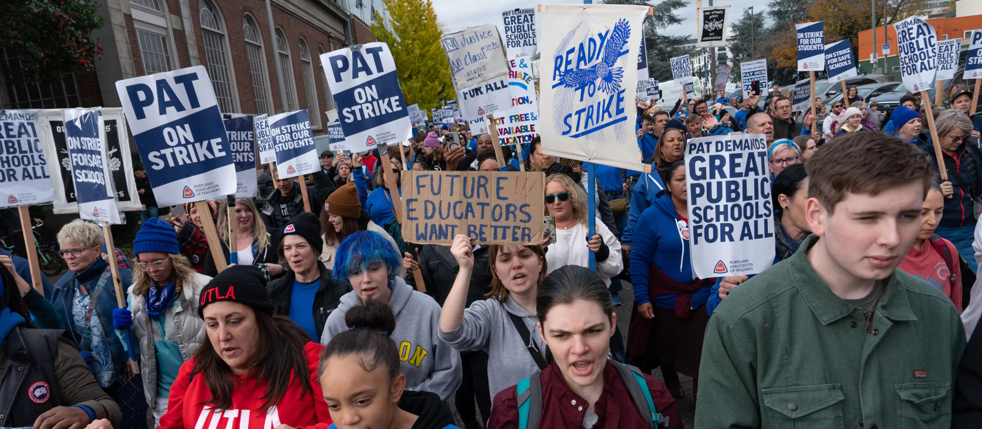 Portland Public School teachers on strike