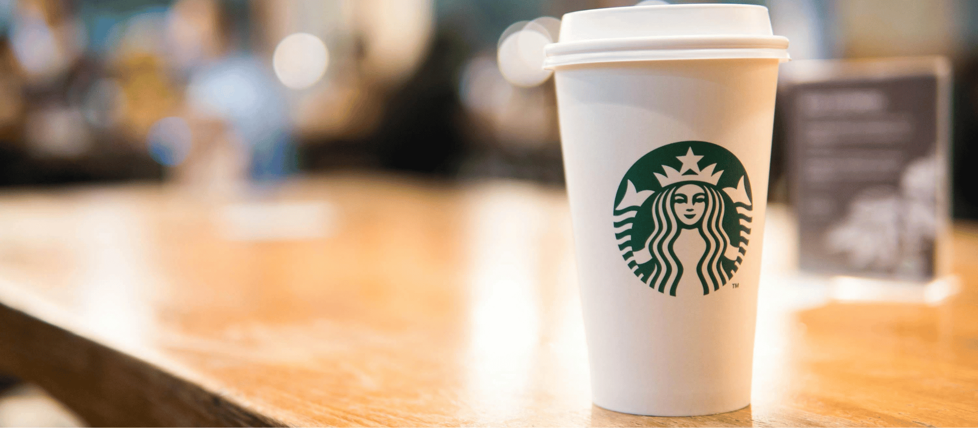 a starbucks cup of coffee